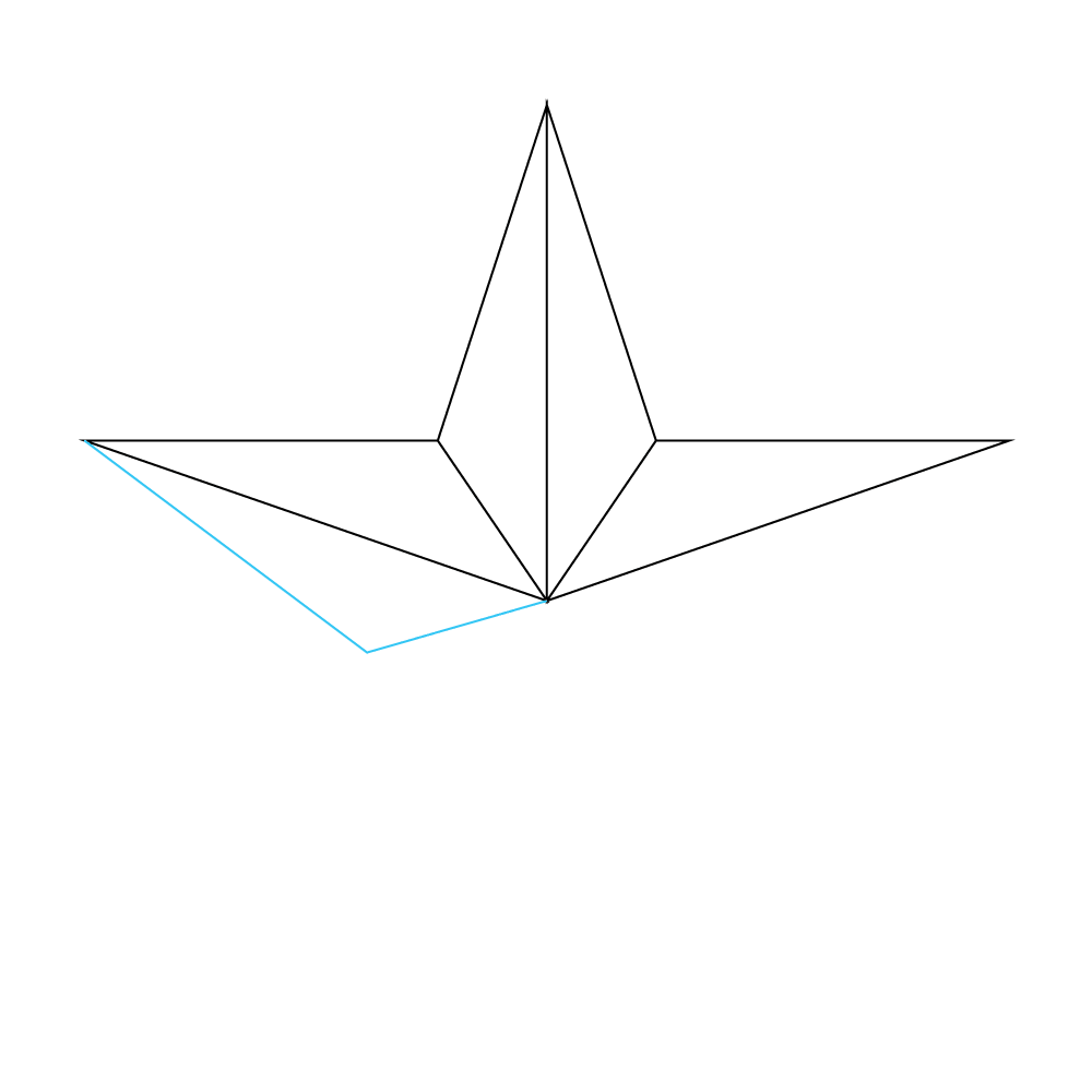 How to Draw A Star Step by Step Step  5