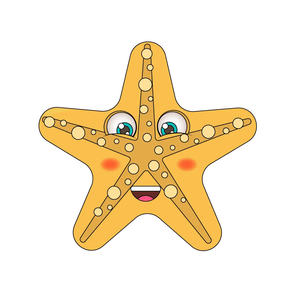 How to Draw A Starfish Step by Step Thumbnail