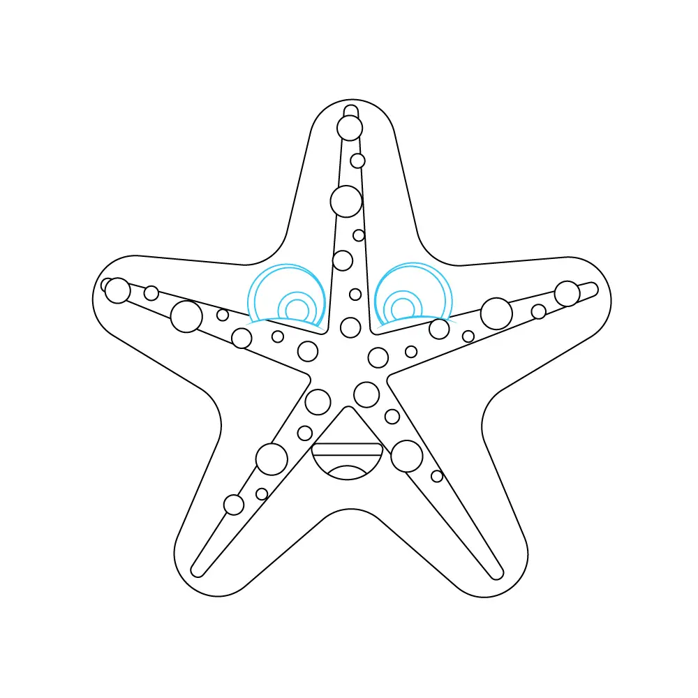 How to Draw A Starfish Step by Step Step  10