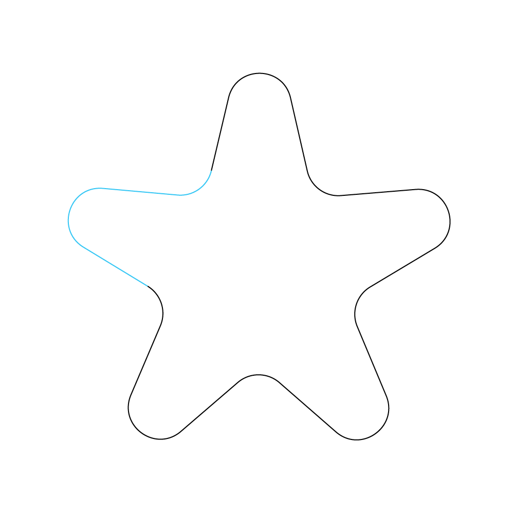 How to Draw A Starfish Step by Step Step  5