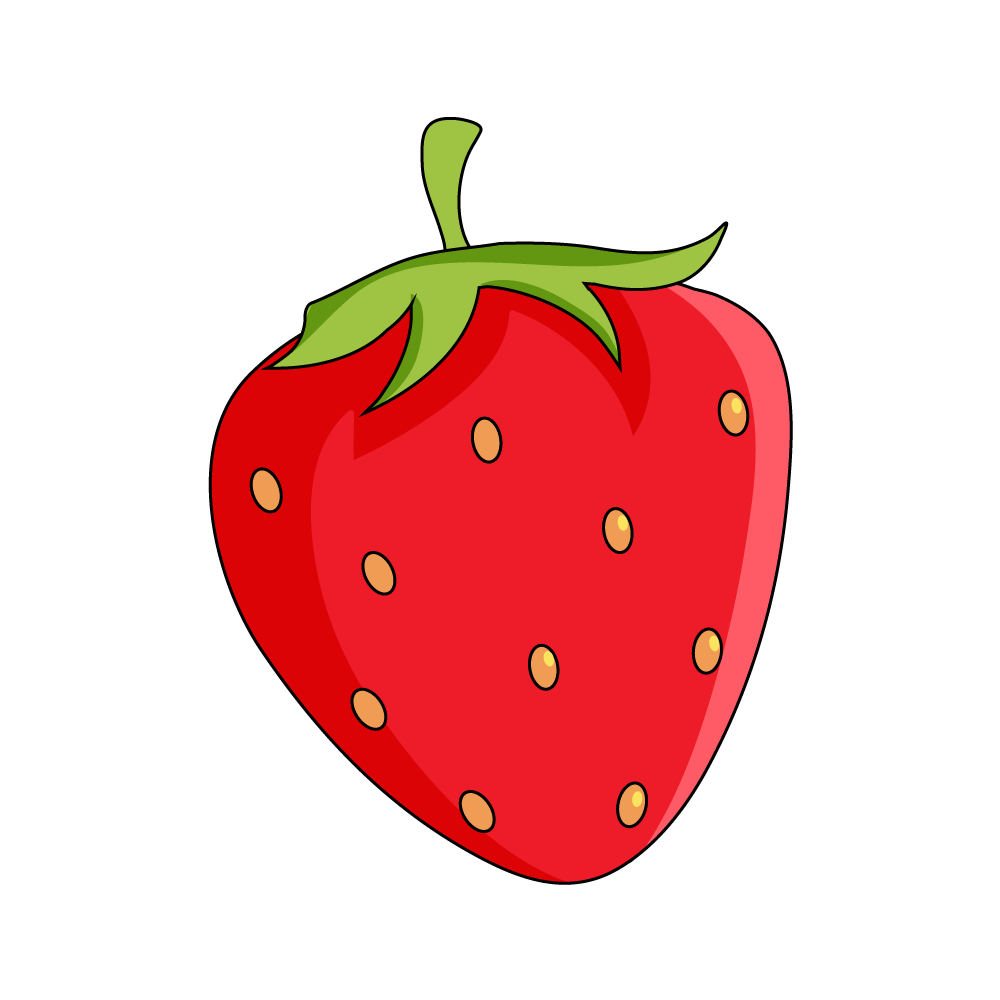 How to Draw A Strawberry Step by Step Step  11