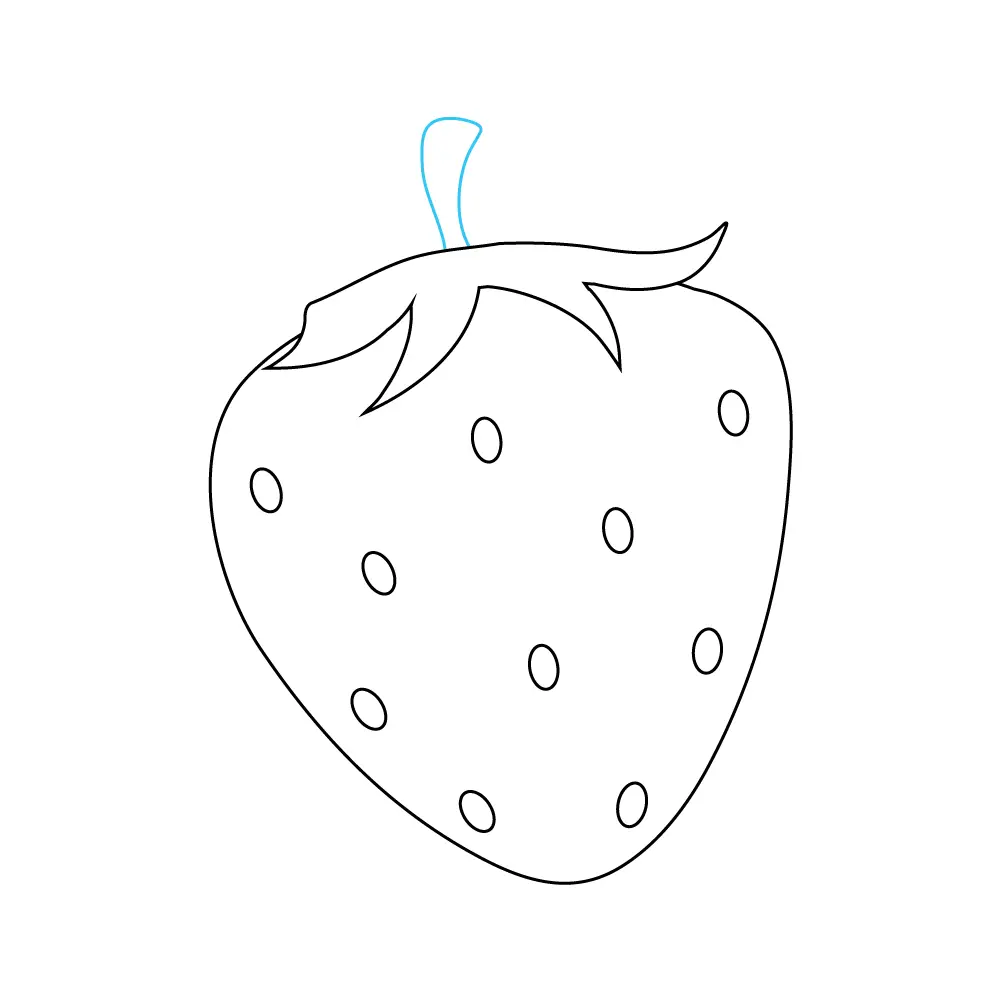 How to Draw A Strawberry Step by Step Step  9