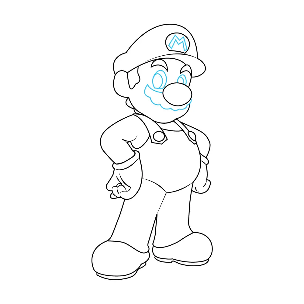 How to Draw A Super Mario Step by Step Step  8