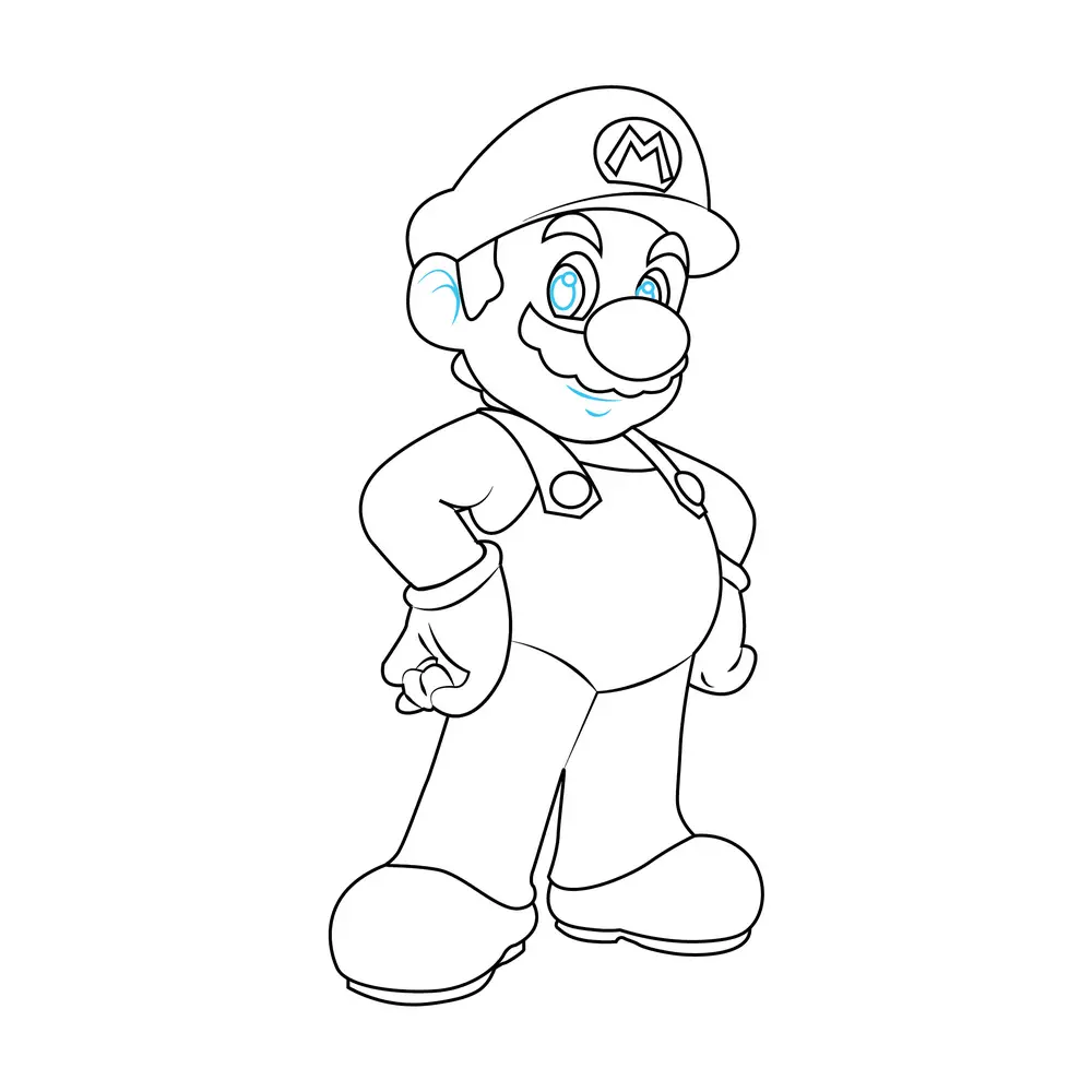 How to Draw A Super Mario Step by Step Step  9