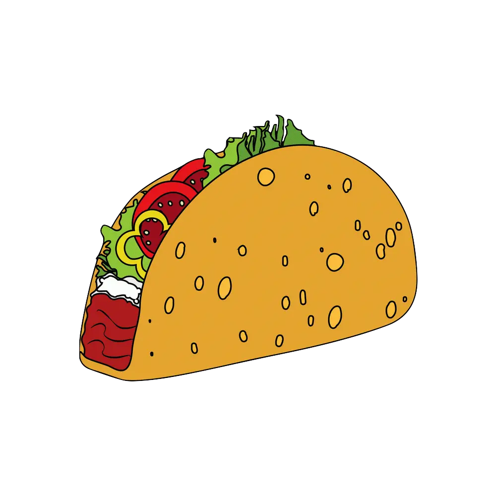 How to Draw A Taco Step by Step Thumbnail