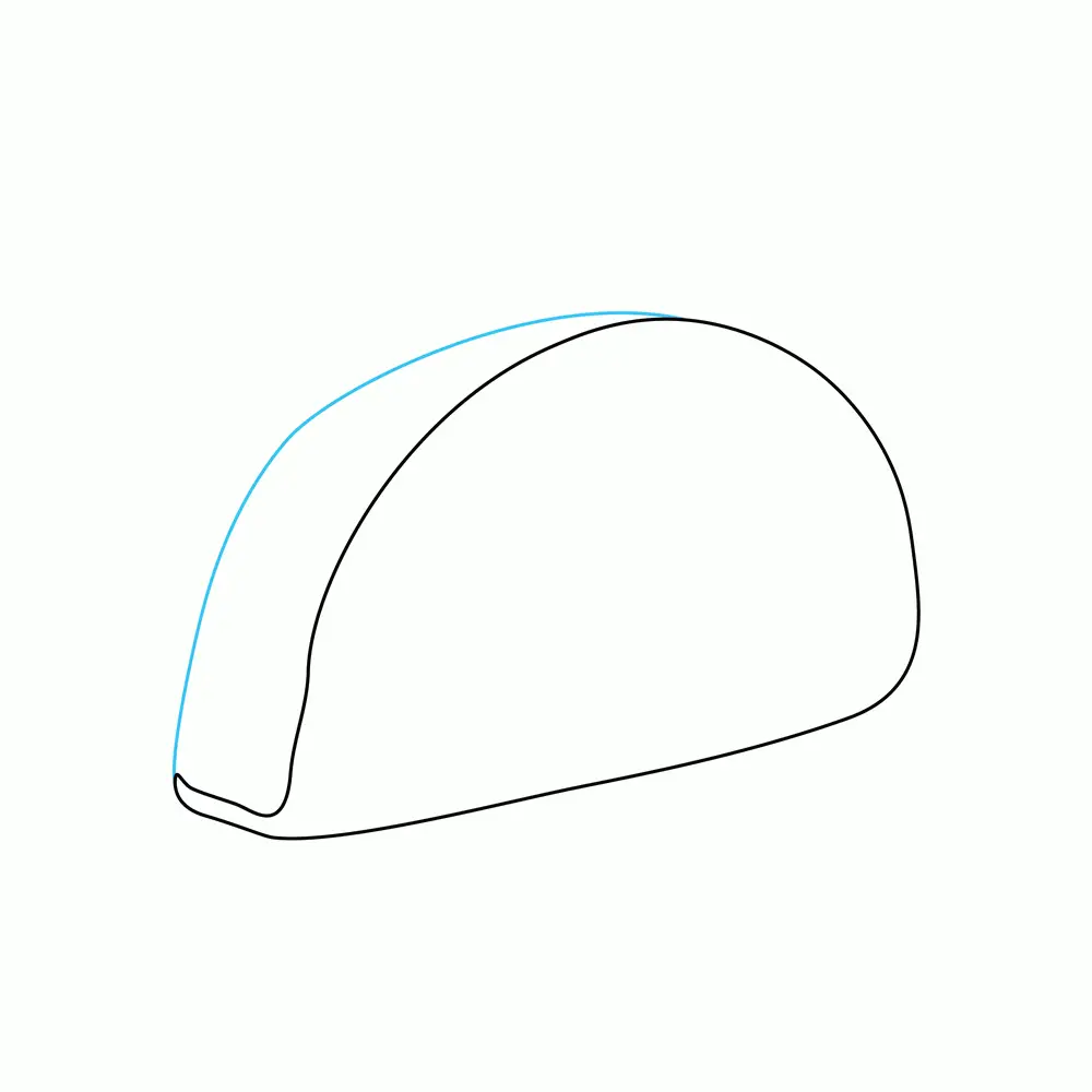 How to Draw A Taco Step by Step Step  2