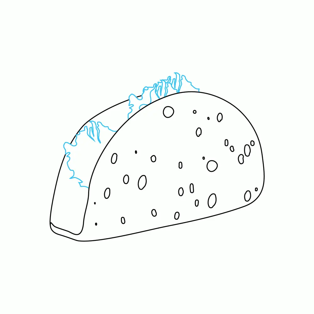 How to Draw A Taco Step by Step Step  4