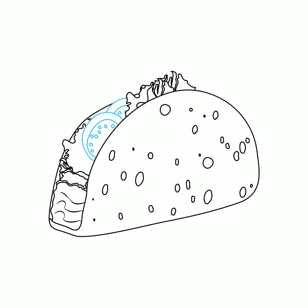 How to Draw A Taco Step by Step Step  6