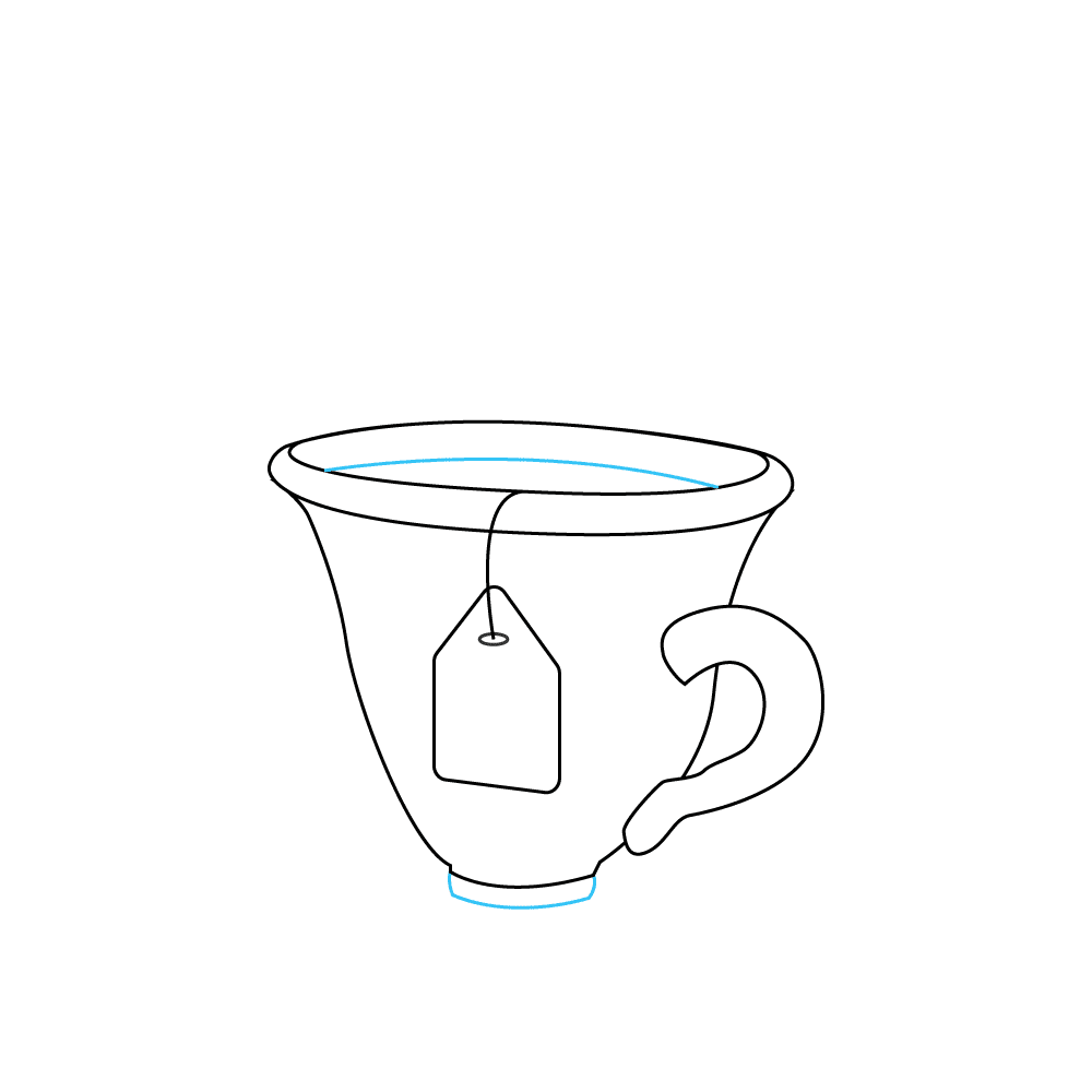 How to Draw A Tea Cup Step by Step Step  6