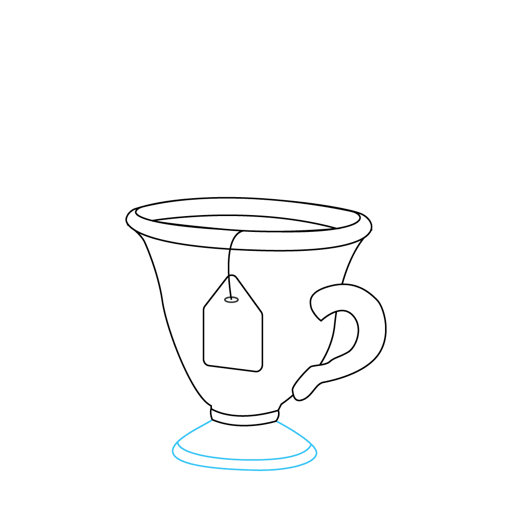 How to Draw A Tea Cup Step by Step Step  7