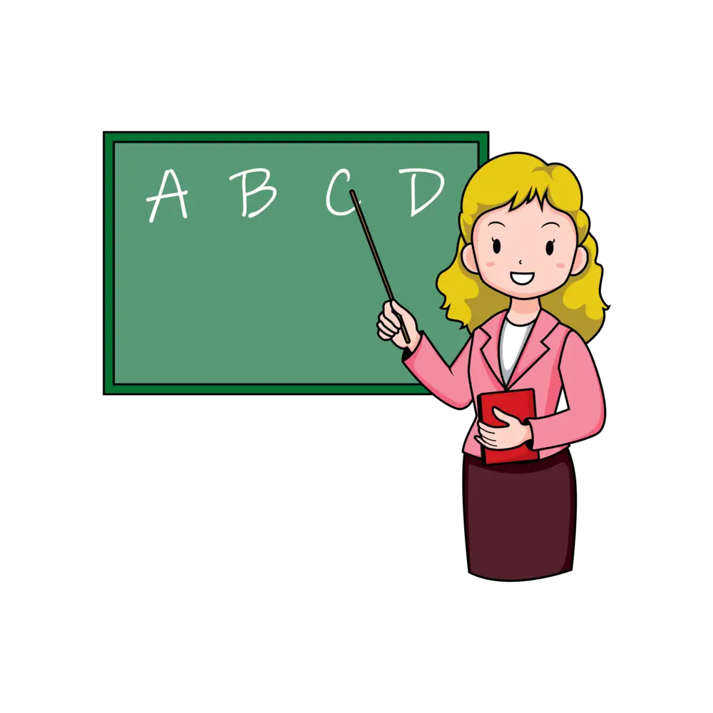 Drawing Teachers Day Beautiful Teacher Character Illustration Element PNG  Images | PSD Free Download - Pikbest