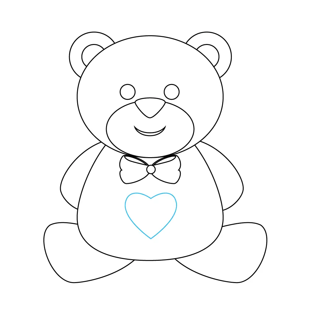 How to Draw A Teddy Bear Step by Step Step  10