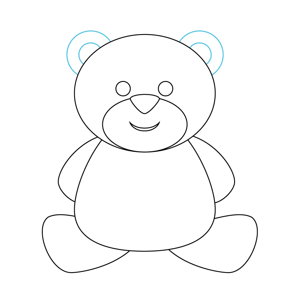 How to Draw A Teddy Bear Step by Step Step  8