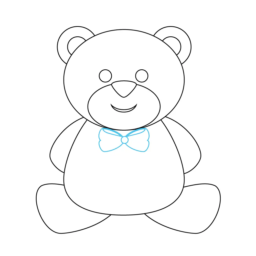 How to Draw A Teddy Bear Step by Step Step  9