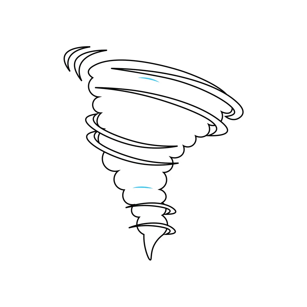 How to Draw A Tornado Step by Step