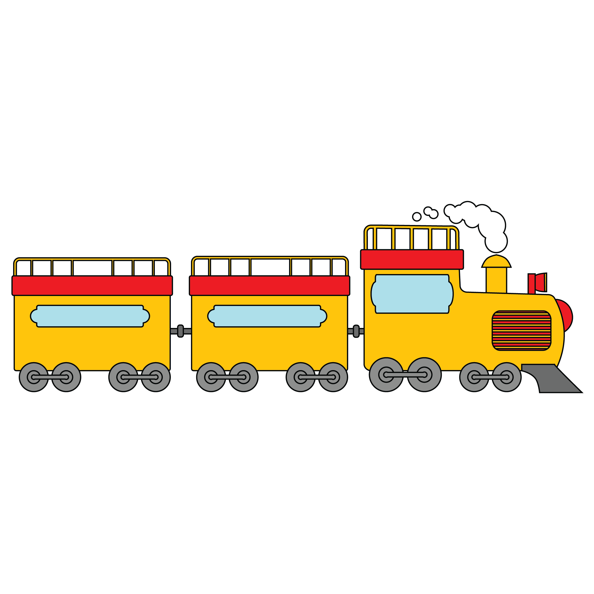 How to Draw A Train Step by Step Step  11