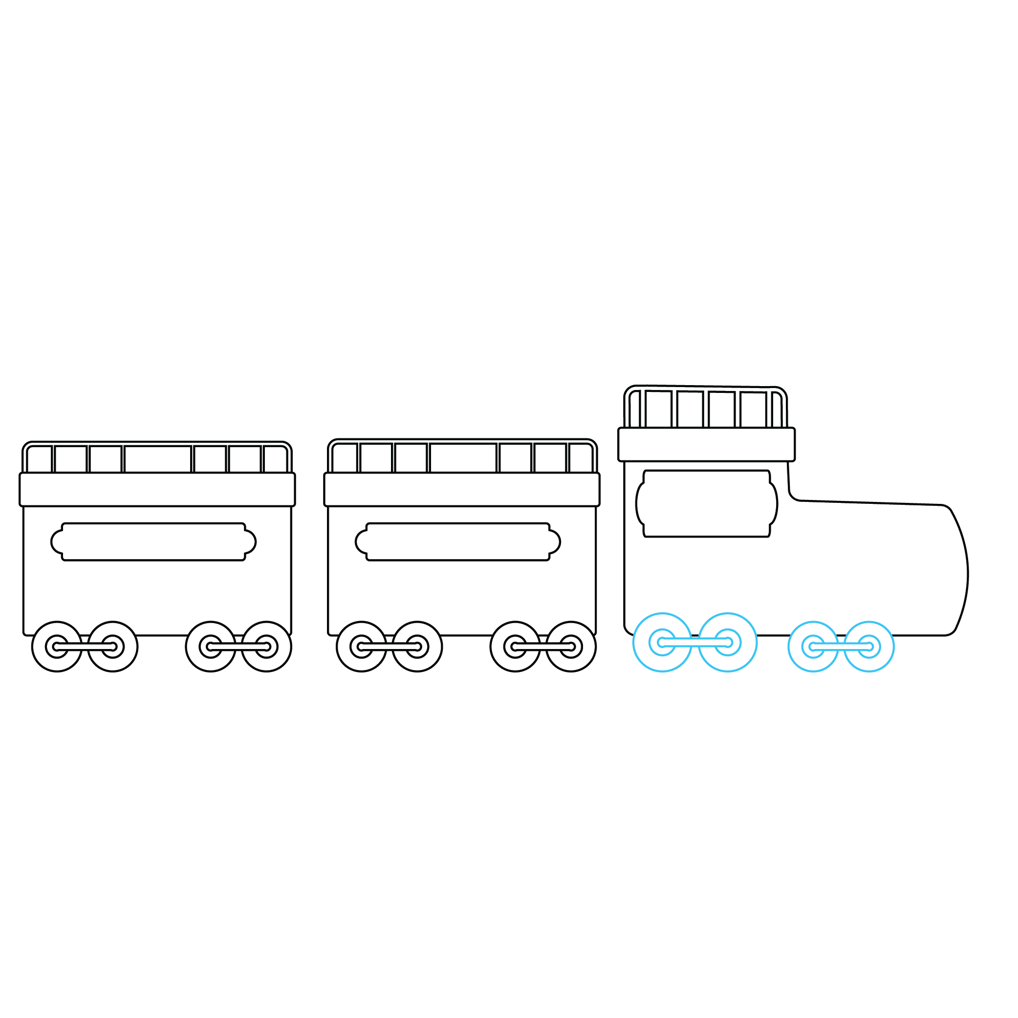 How to Draw A Train Step by Step Step  7