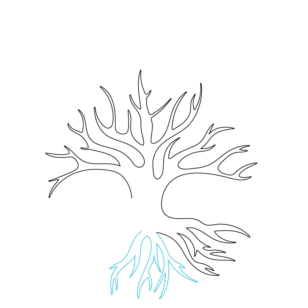 How to Draw A Tree Of Life Step by Step Step  5