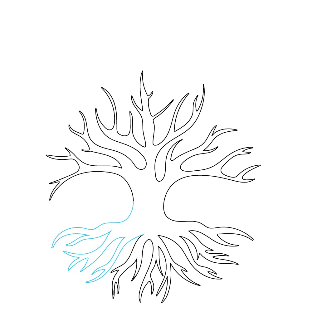 How to Draw A Tree Of Life Step by Step Step  6