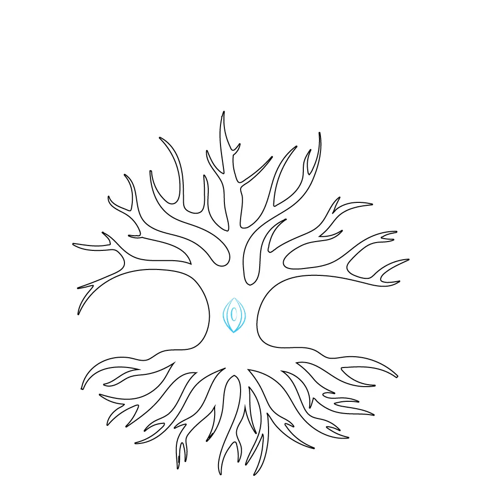 How to Draw A Tree Of Life Step by Step Step  7