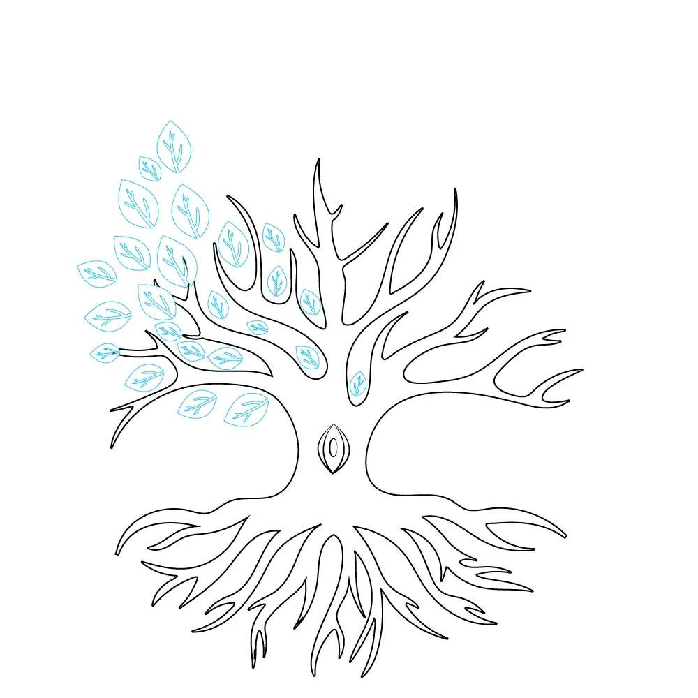 How to Draw A Tree Of Life Step by Step Step  8