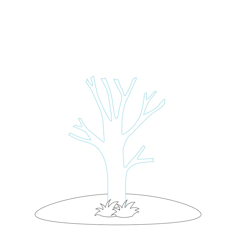 How to Draw A Tree Step by Step Step  3
