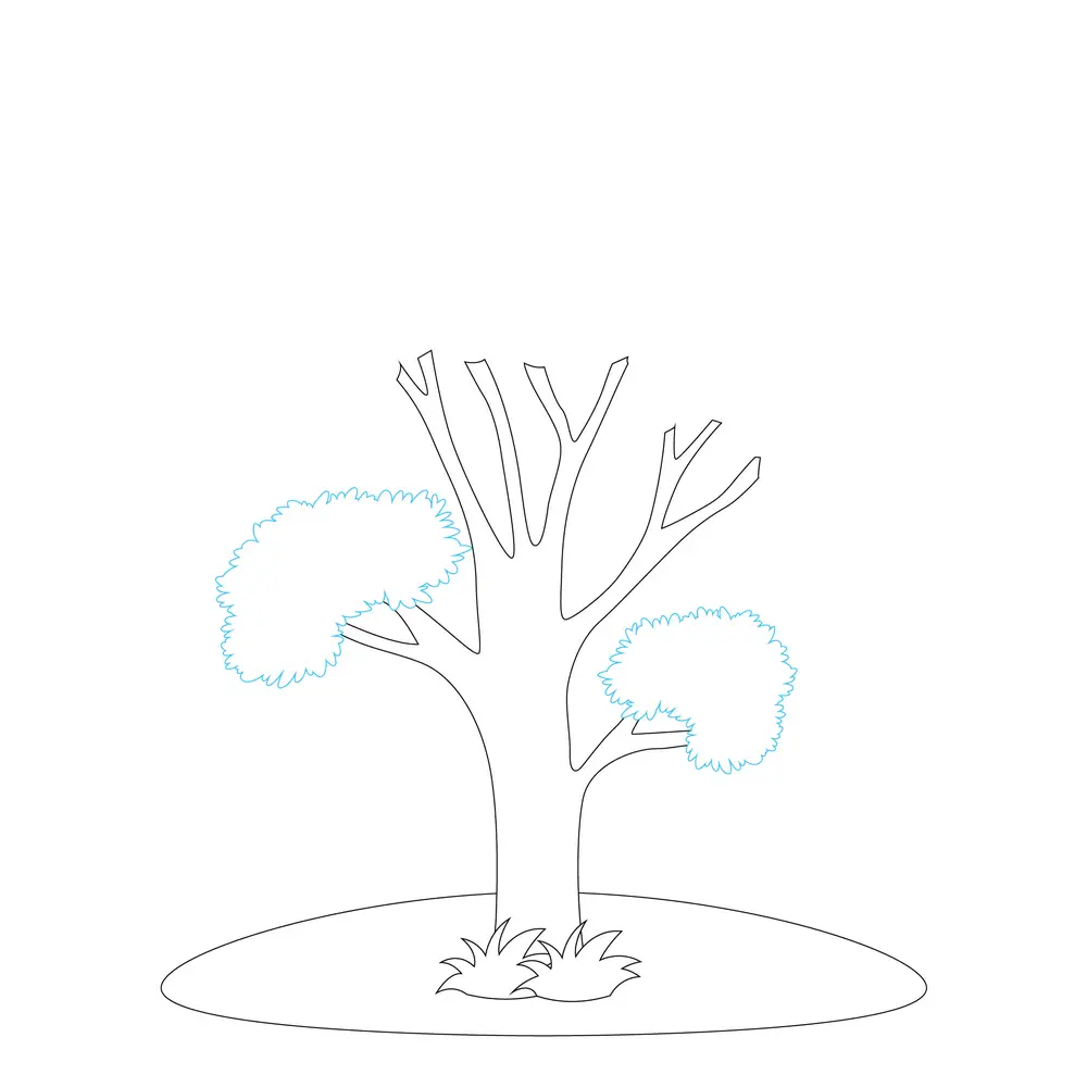 How to Draw A Tree Step by Step Step  4