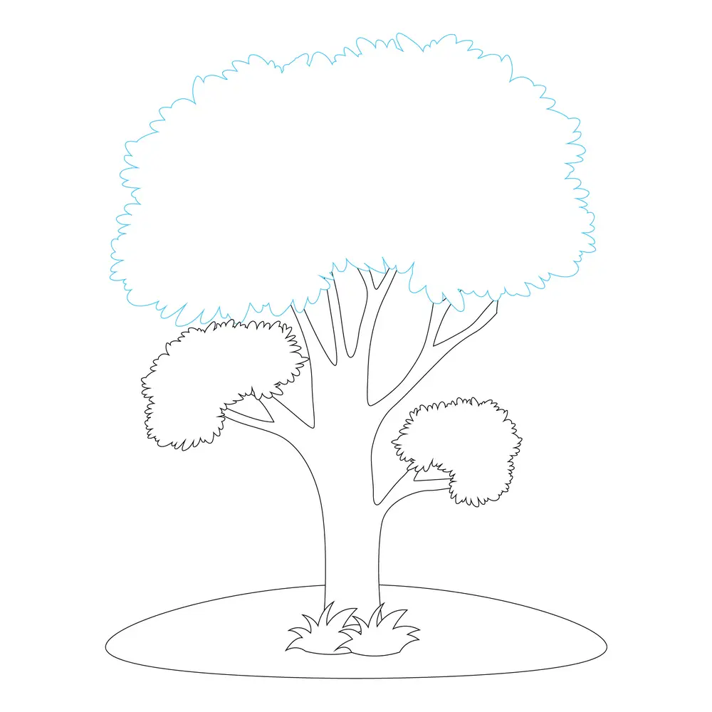 How to Draw A Tree Step by Step Step  5