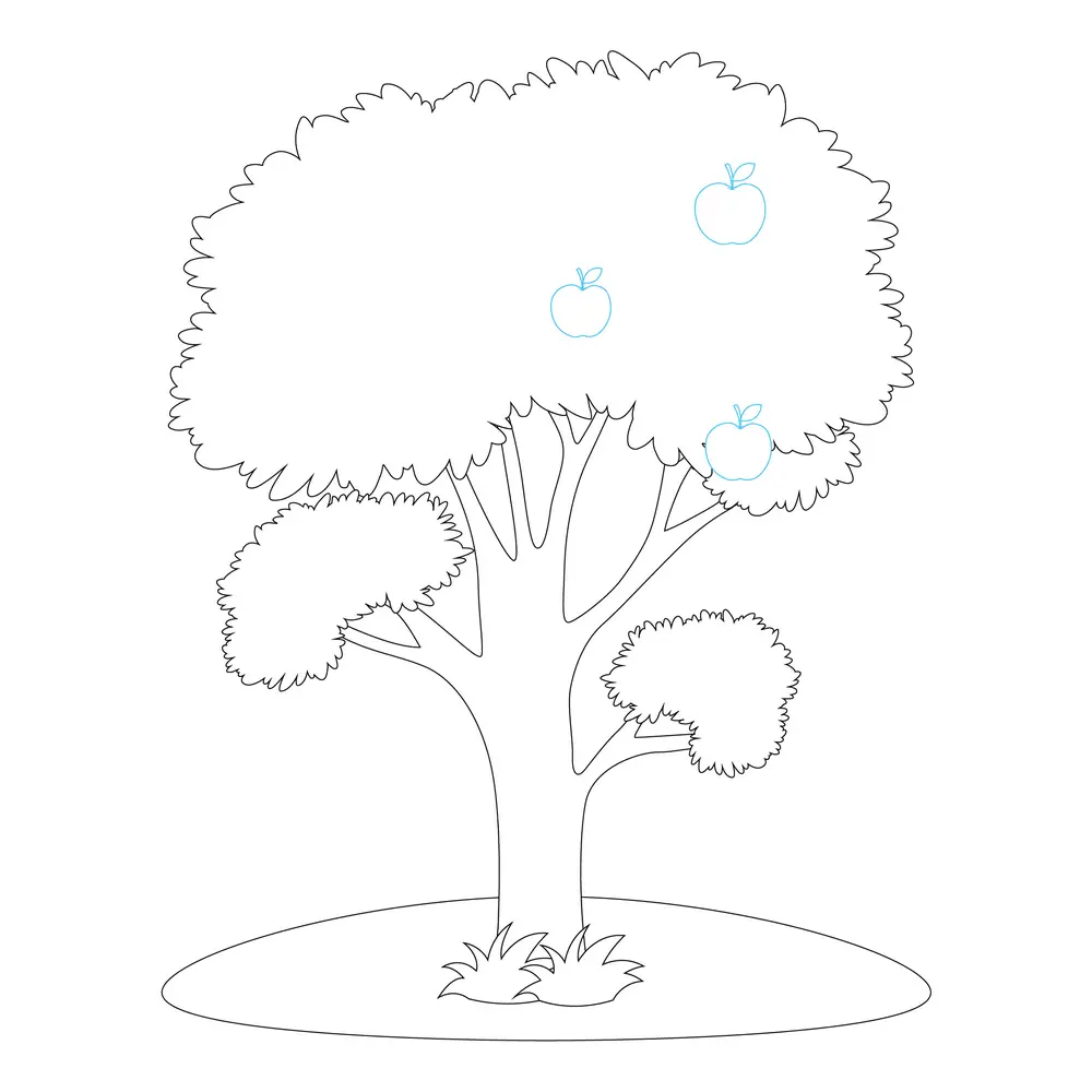 How to Draw A Tree Step by Step Step  7