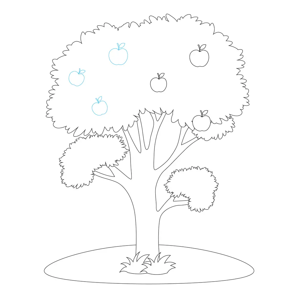 How to Draw A Tree Step by Step Step  8