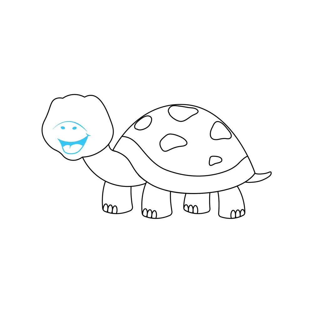 How to Draw A Turtle Step by Step Step  6
