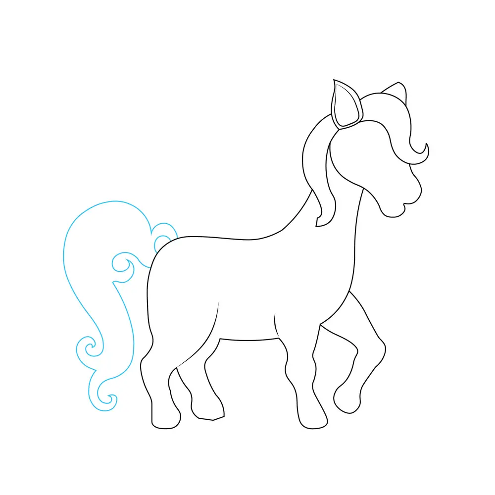 How to Draw A Unicorn Step by Step Step  5