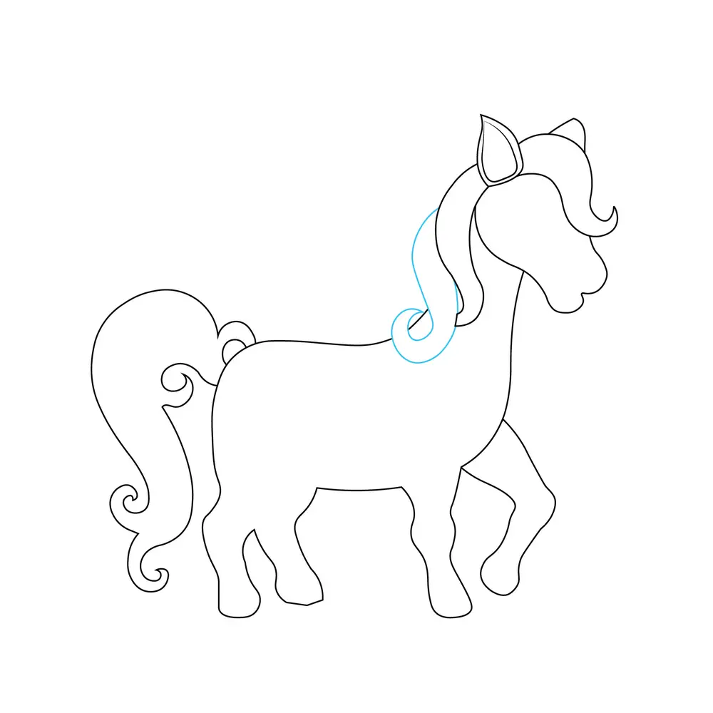 How to Draw A Unicorn Step by Step Step  6