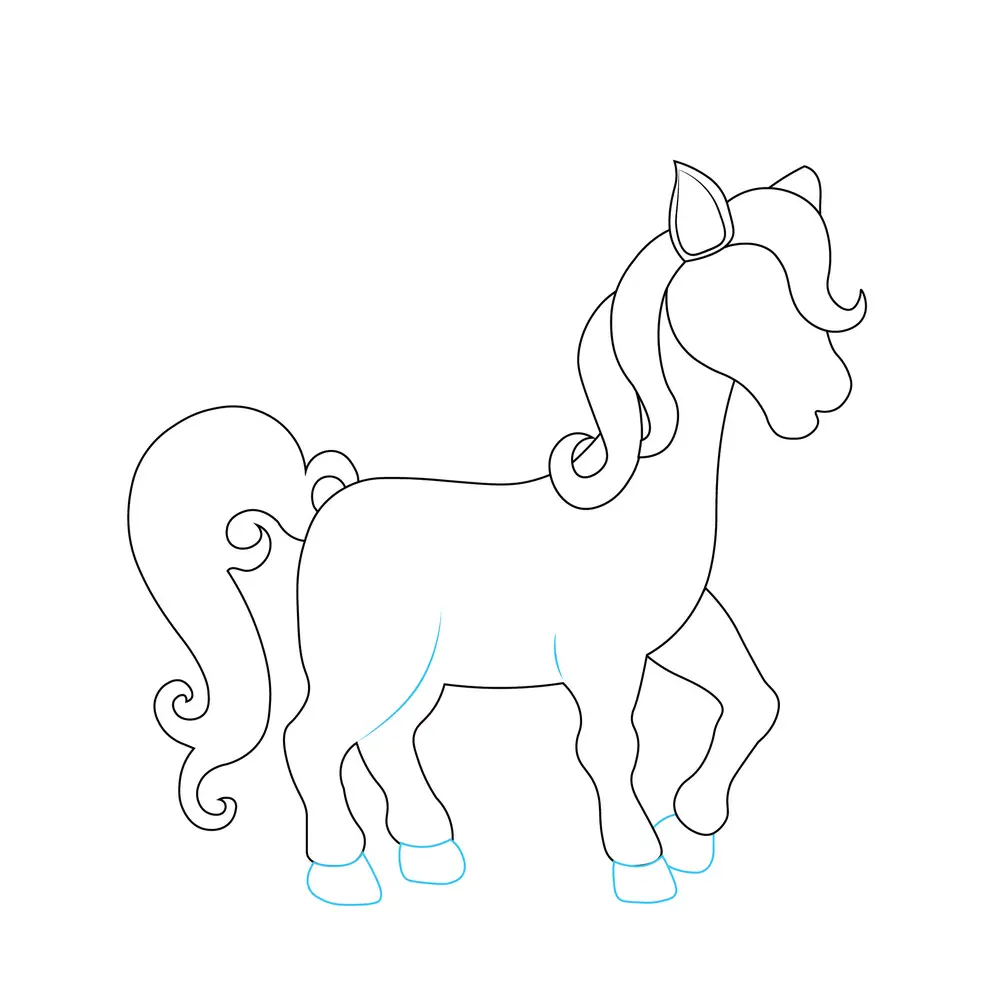 How to Draw A Unicorn Step by Step Step  7