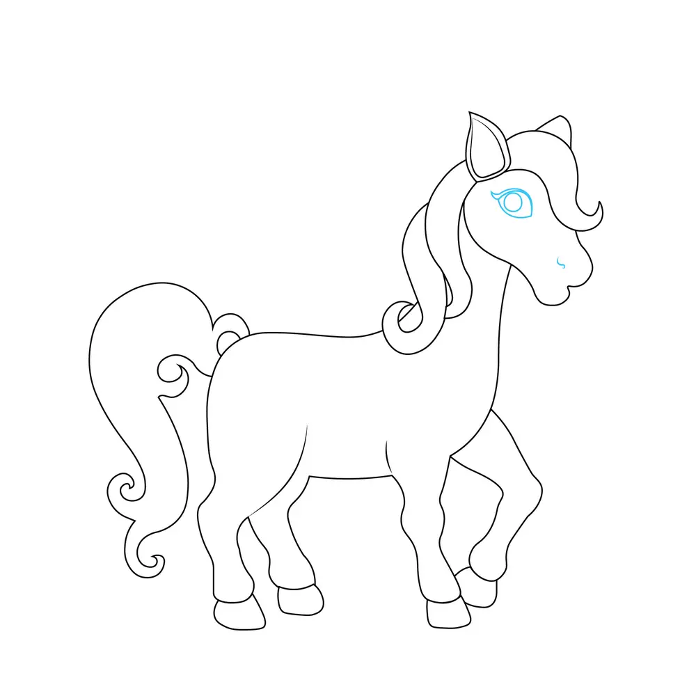 How to Draw A Unicorn Step by Step Step  8