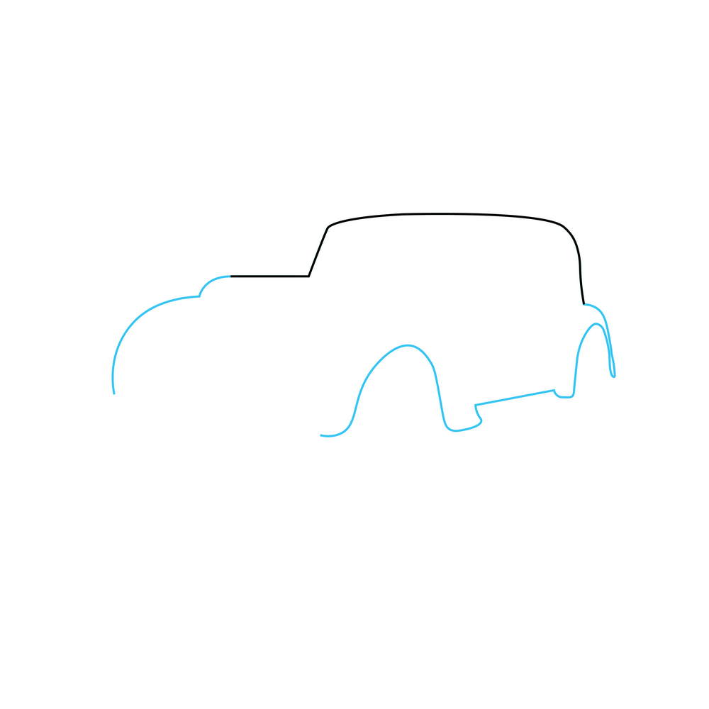 How to Draw A Vintage Car Step by Step Step  2