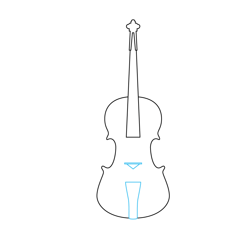 How to Draw A Violin Step by Step Step  5