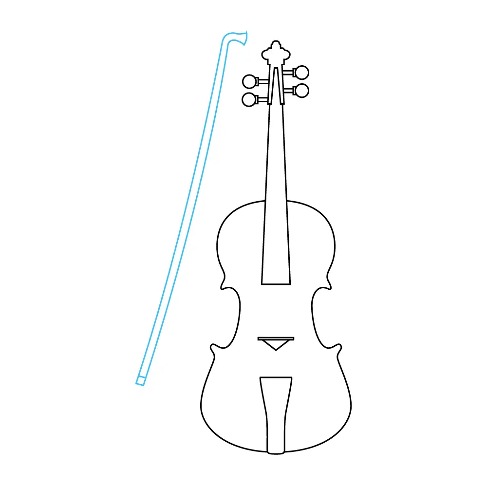 How to Draw A Violin Step by Step Step  7