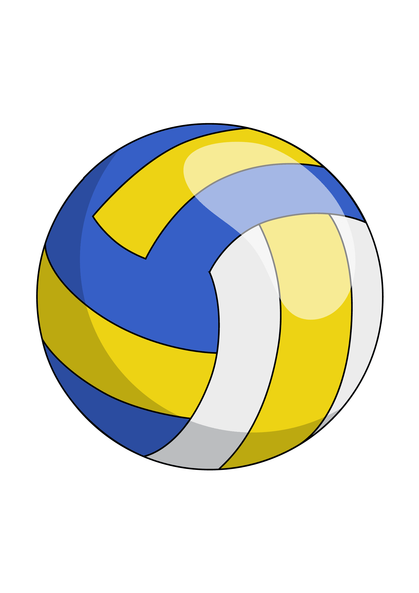 How to Draw A Volleyball Step by Step Printable