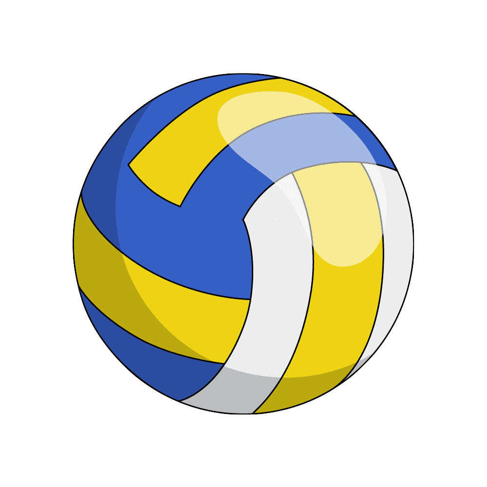 How to Draw A Volleyball Step by Step Thumbnail