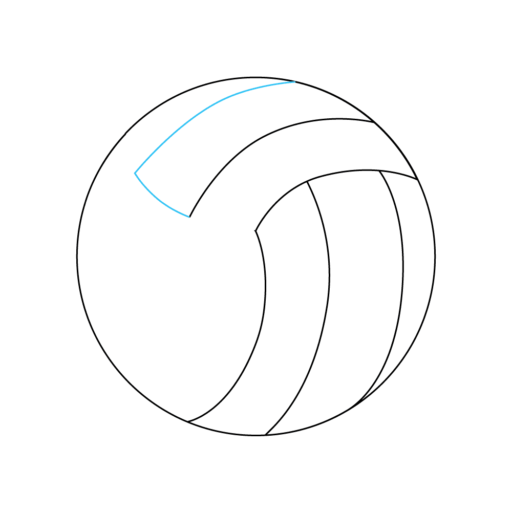 How to Draw A Volleyball Step by Step