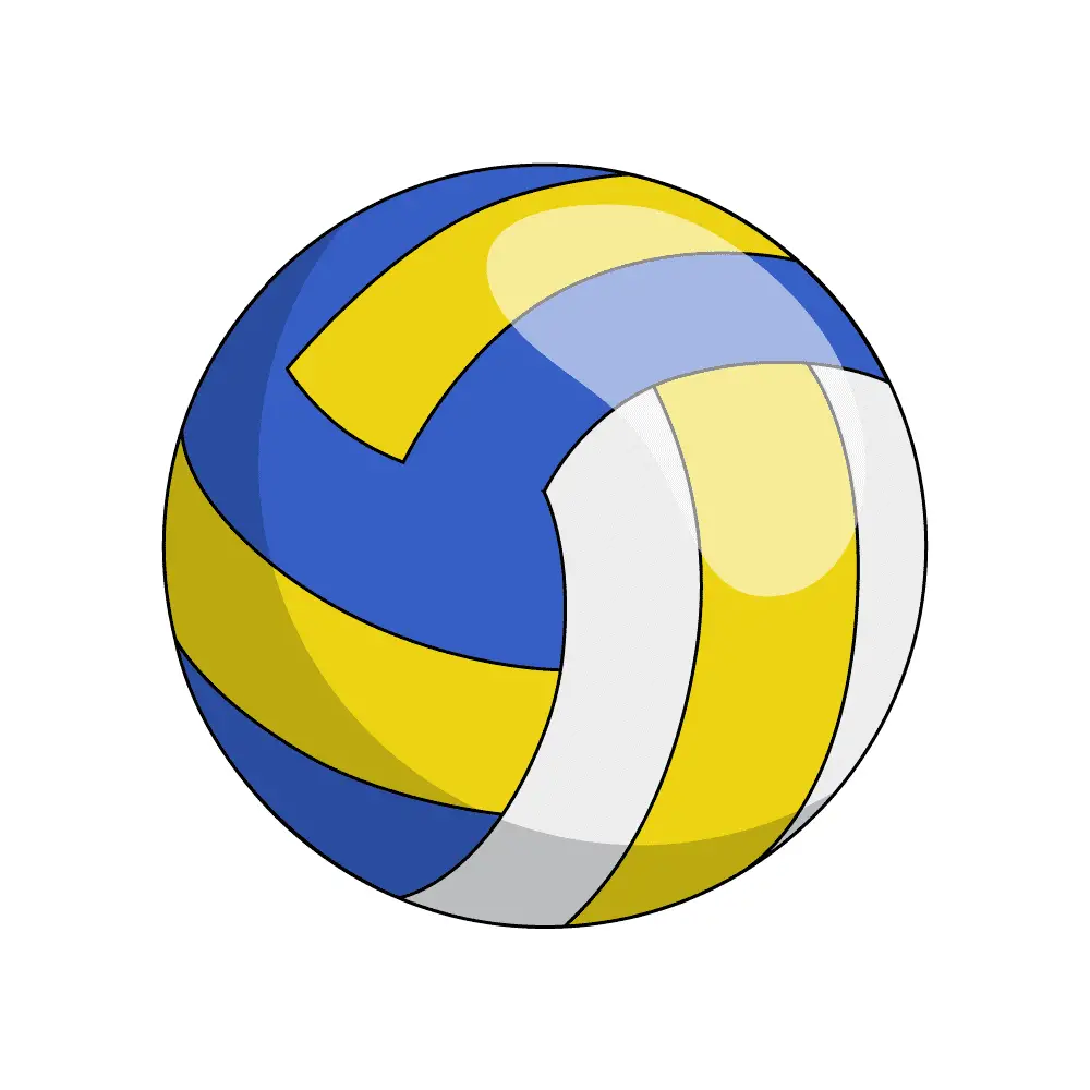 How to Draw A Volleyball Step by Step Step  9