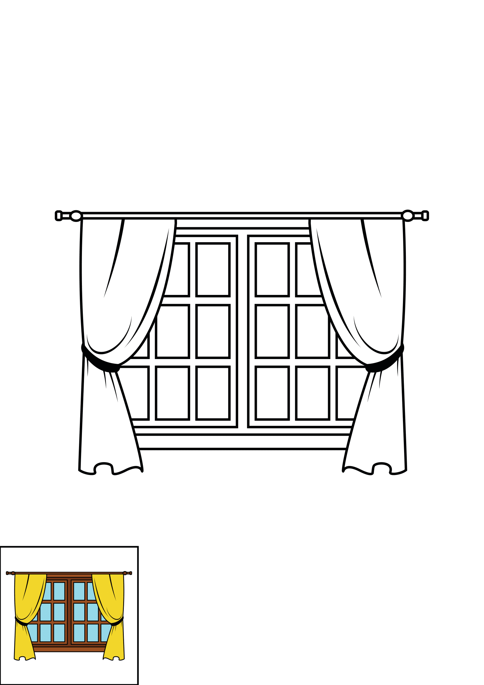 How to Draw A Window Step by Step Printable Color