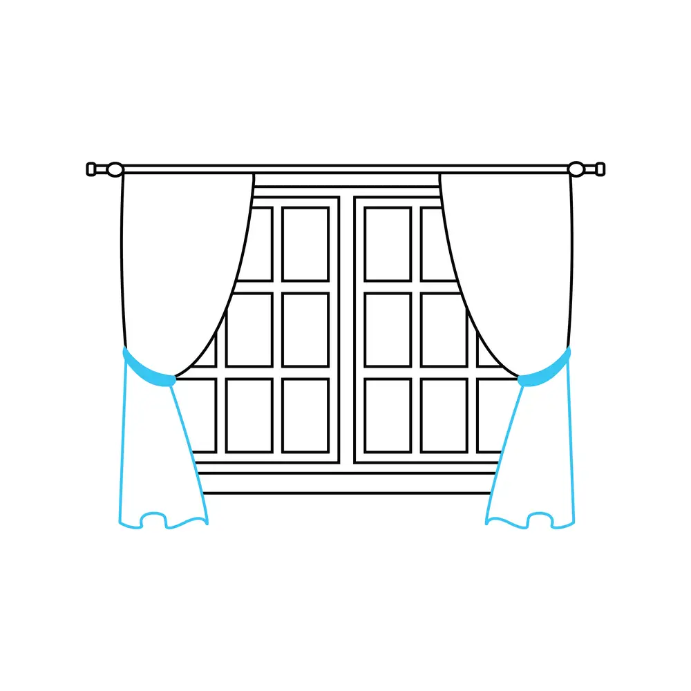 How to Draw A Window Step by Step Step  6