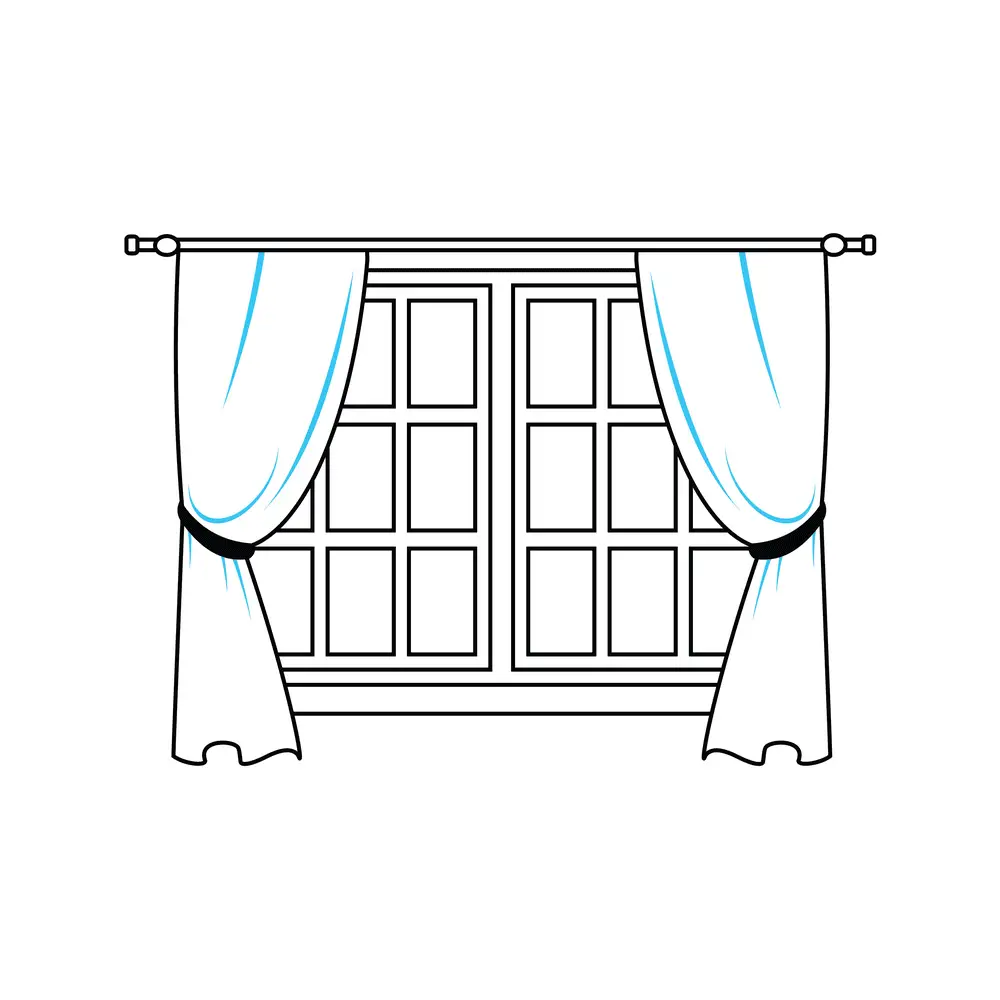 How to Draw A Window Step by Step Step  7