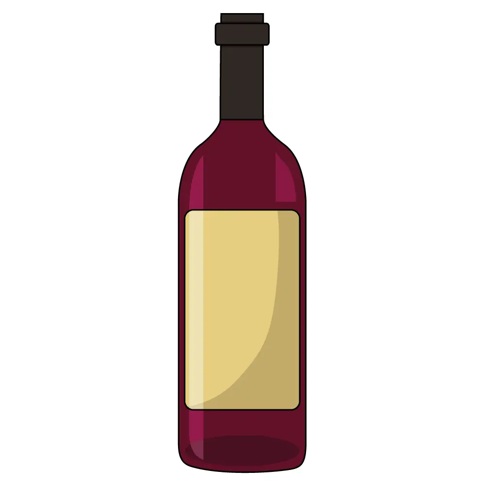 How to Draw A Wine Bottle Step by Step Step  10