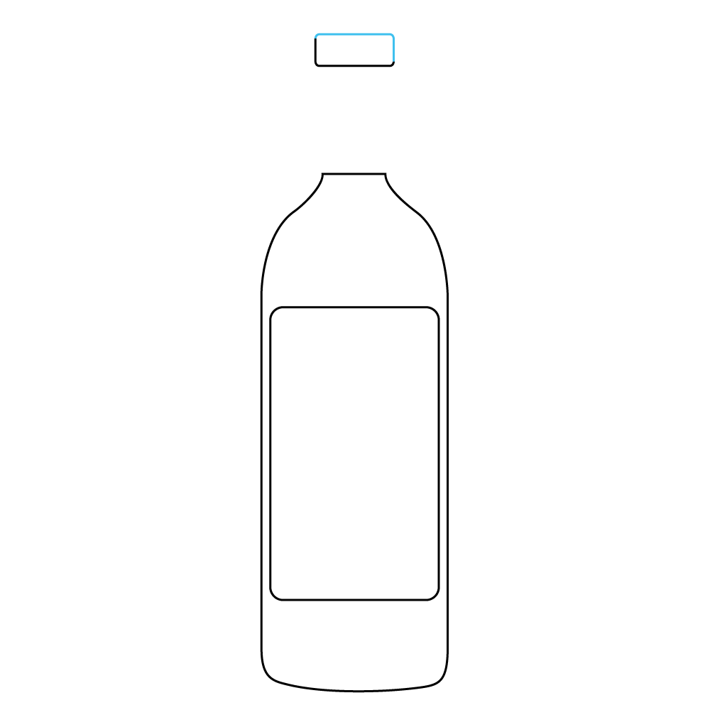 How to Draw A Wine Bottle Step by Step Step  6