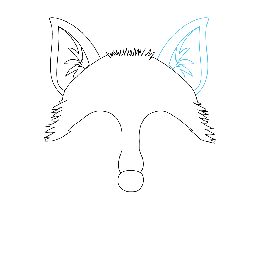 How to Draw A Wolf Head Step by Step Step  4