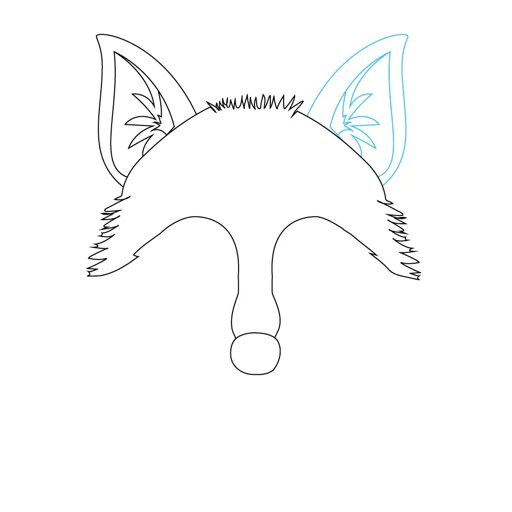 How to Draw A Wolf Head Step by Step Step  4