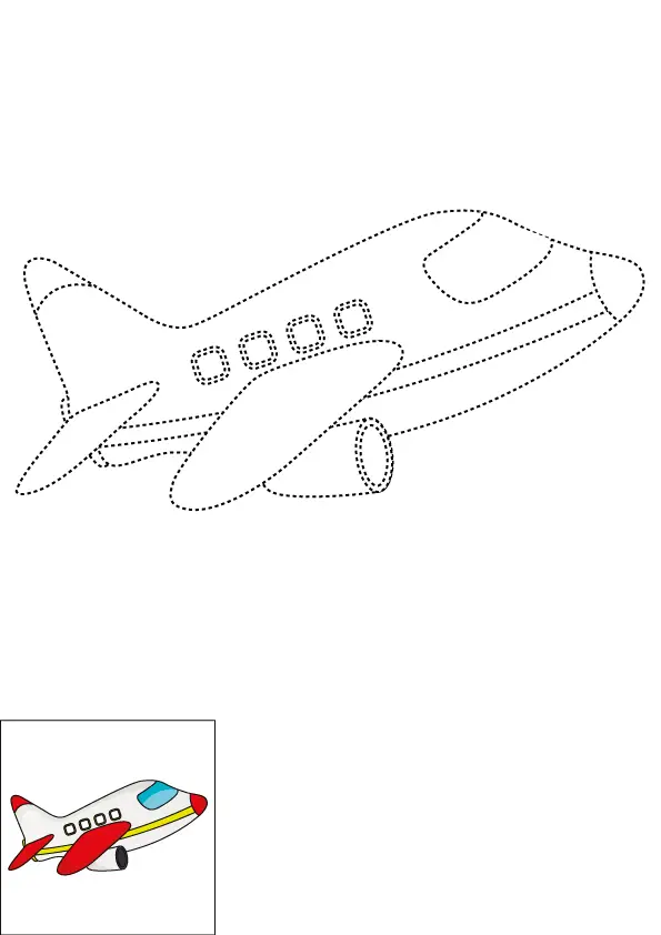 How to Draw An Airplane Step by Step Printable Dotted